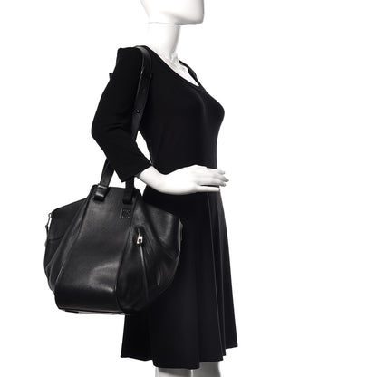 Loewe Calfskin Medium Hammock Shoulder Bag Black 2 of 11