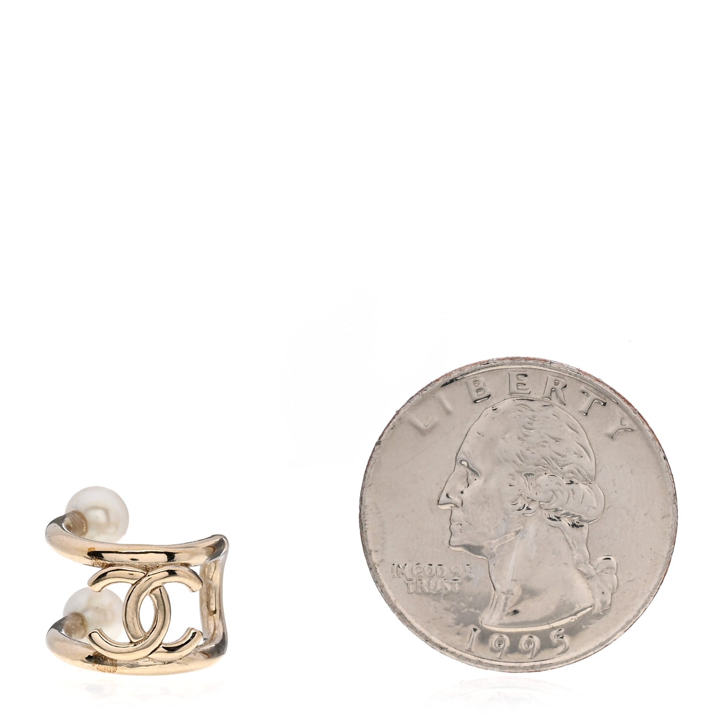 Pearl CC Single Ear Cuff Gold