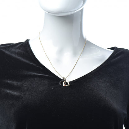 Hermes Permabrass Buffalo Horn Amulette Equestre PM Pendant Necklace Gold 2 of 6