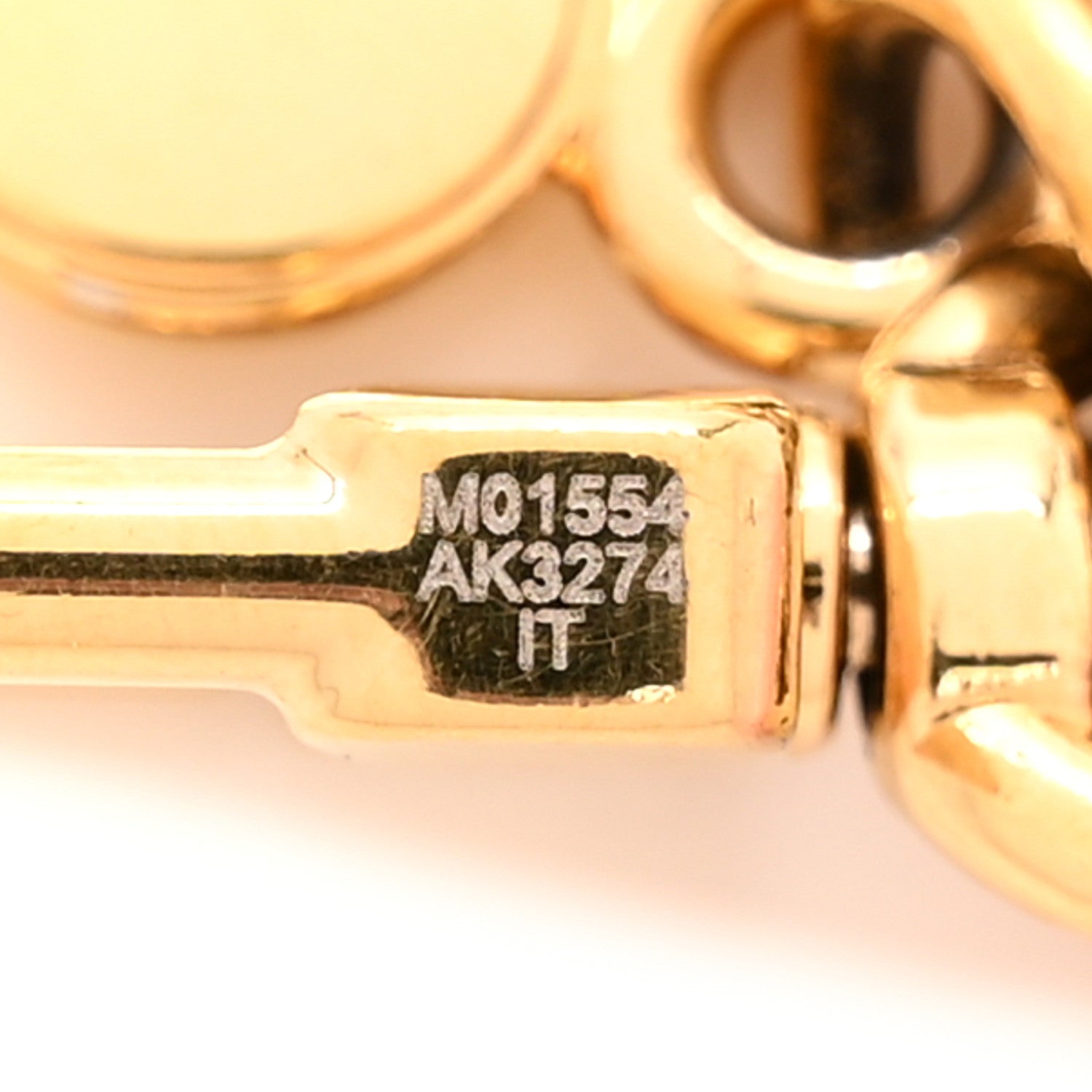 Louis Vuitton Micro Charms LV Heart Bag Charm Key Holder Gold