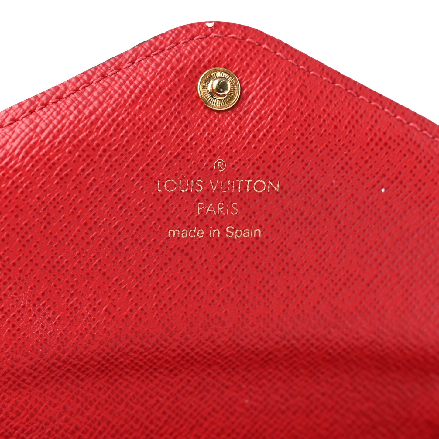 Damier Ebene Josephine Wallet Red