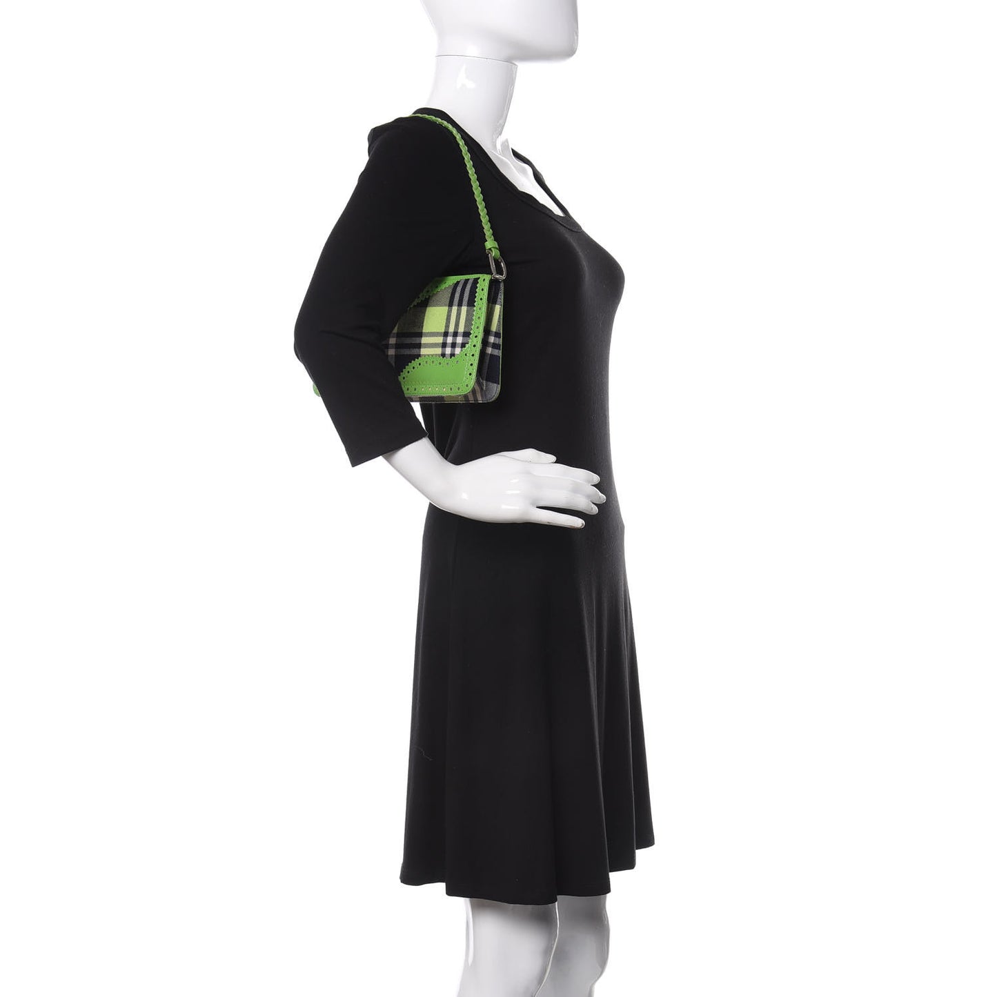 Tartan D'Trick Shoulder Bag Green Black
