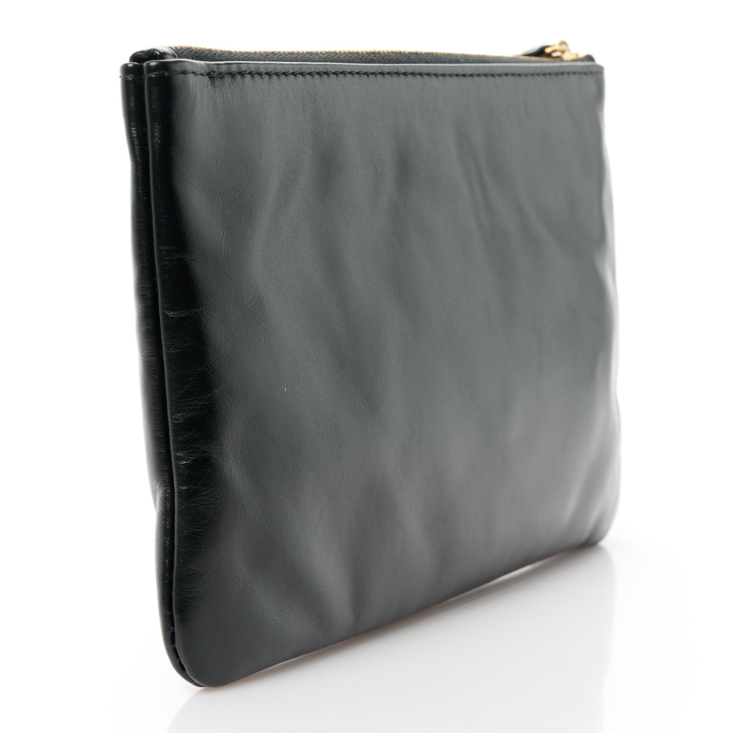 Shiny Calfskin 22 Removable Pouch Black