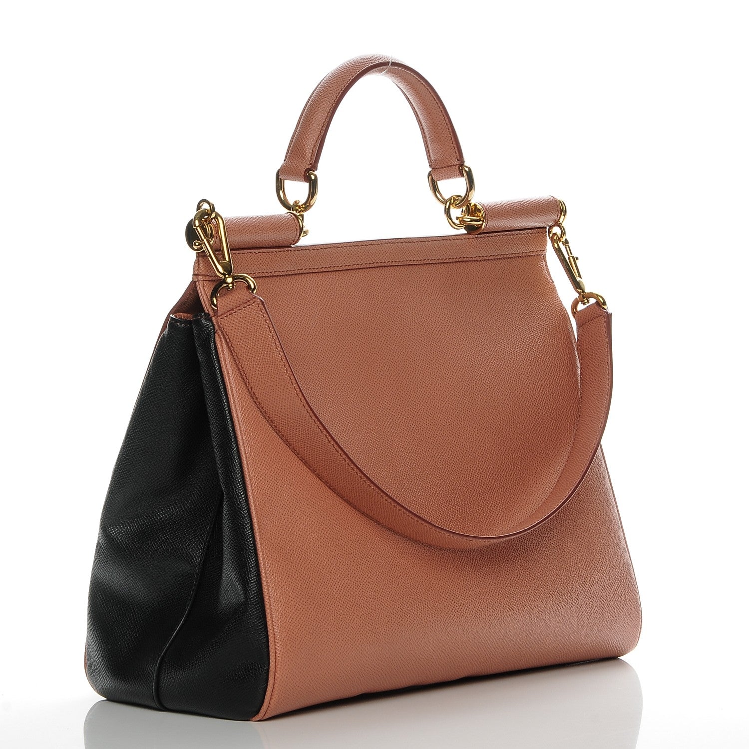 Dolce & Gabbana Dauphine Large Miss Sicily Satchel Fard Nero Black 3 of 6