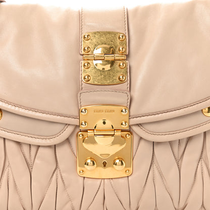 Miu Miu Nappa Matelasse Coffer Hobo Cammeo 7 of 9