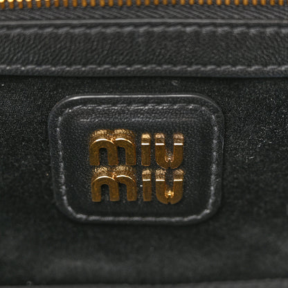 Miu Miu Nappa Matelasse Regular Arcadie Top Handle Bag Black 11 of 17