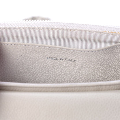 Chanel Caviar Half Moon Wallet On Chain WOC White 7 of 13