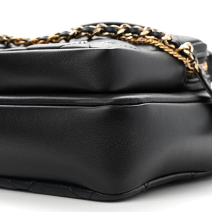 Chanel Calfskin Quilted Small Camera Case Black 10 of 12