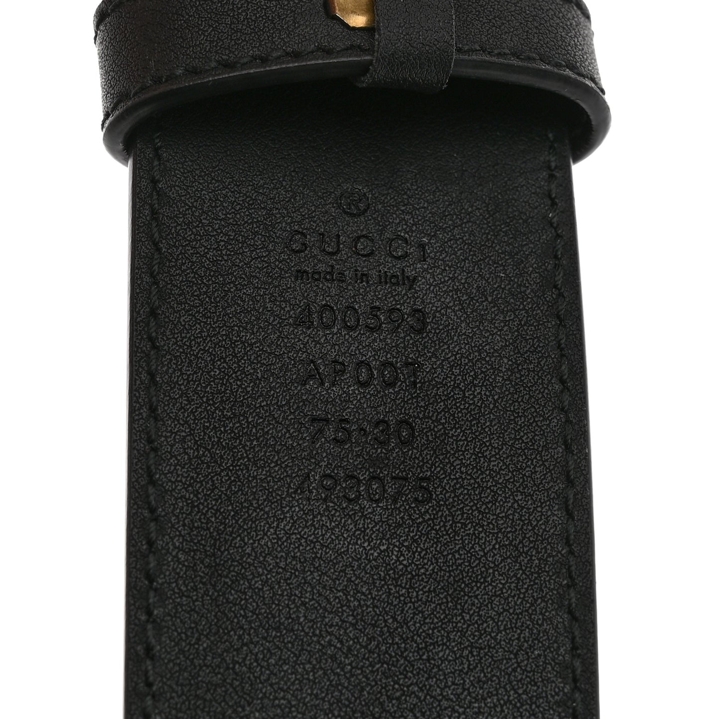 Calfskin Double G 40mm Belt 75 30 Black