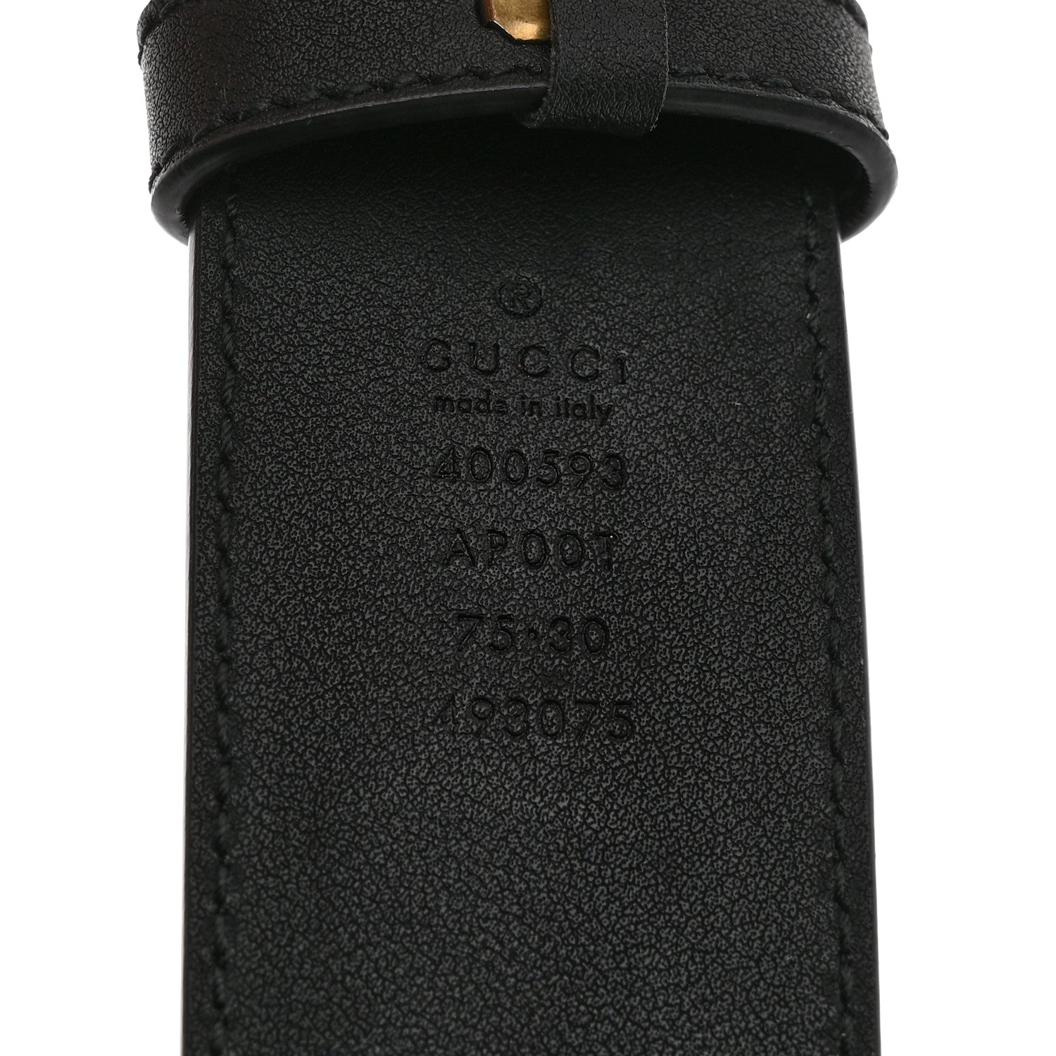 Gucci Calfskin Double G 40mm Belt 75 30 Black 3 of 6