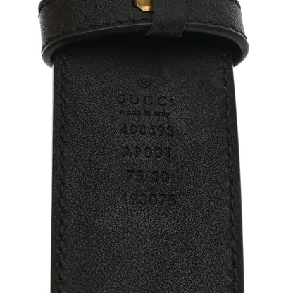 Gucci Calfskin Double G 40mm Belt 75 30 Black 3 of 6