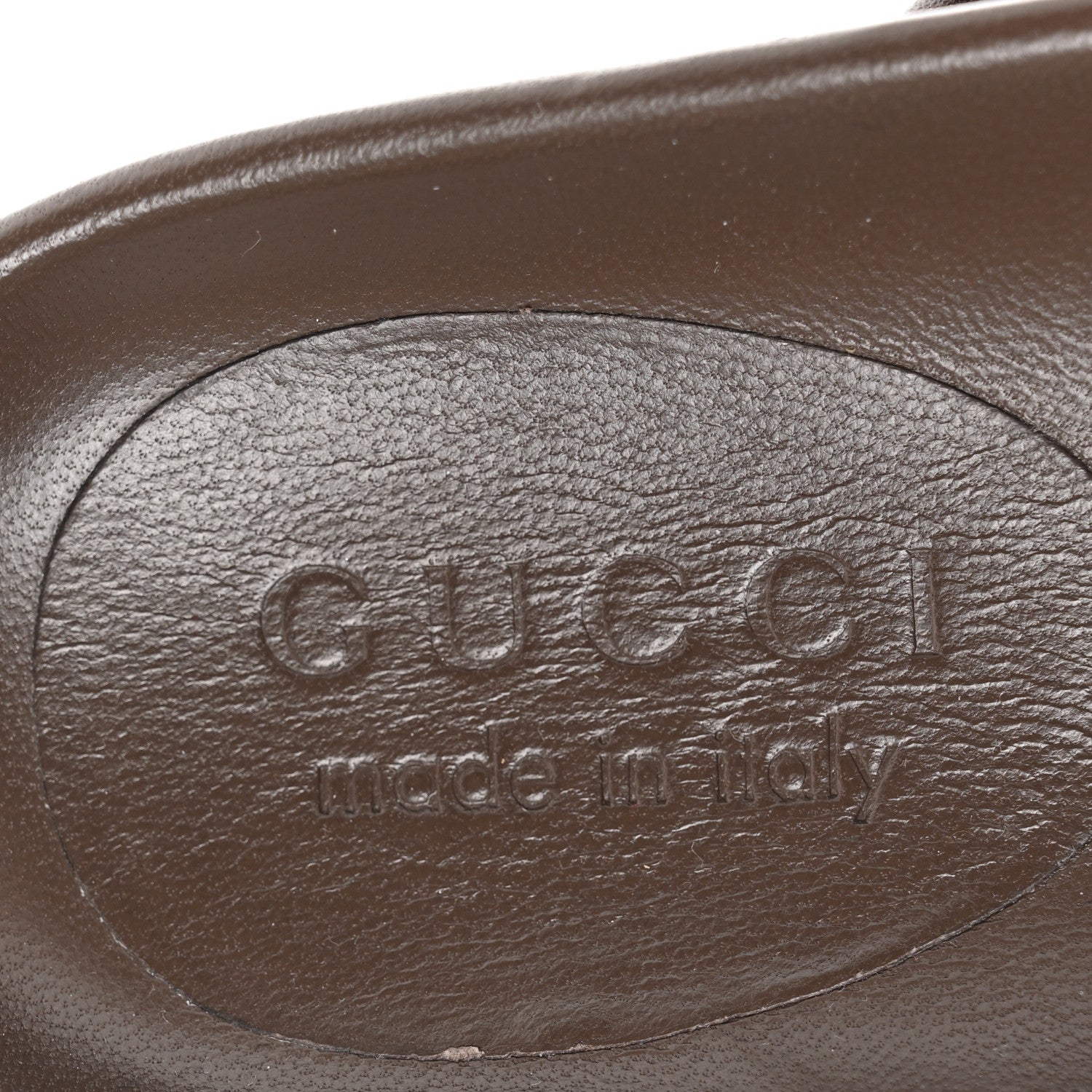 Gucci GG Supreme Monogram Miro Soft Calfskin Mens Horsebit Slippers 6 Beige Ebony New Acero 7 of 9