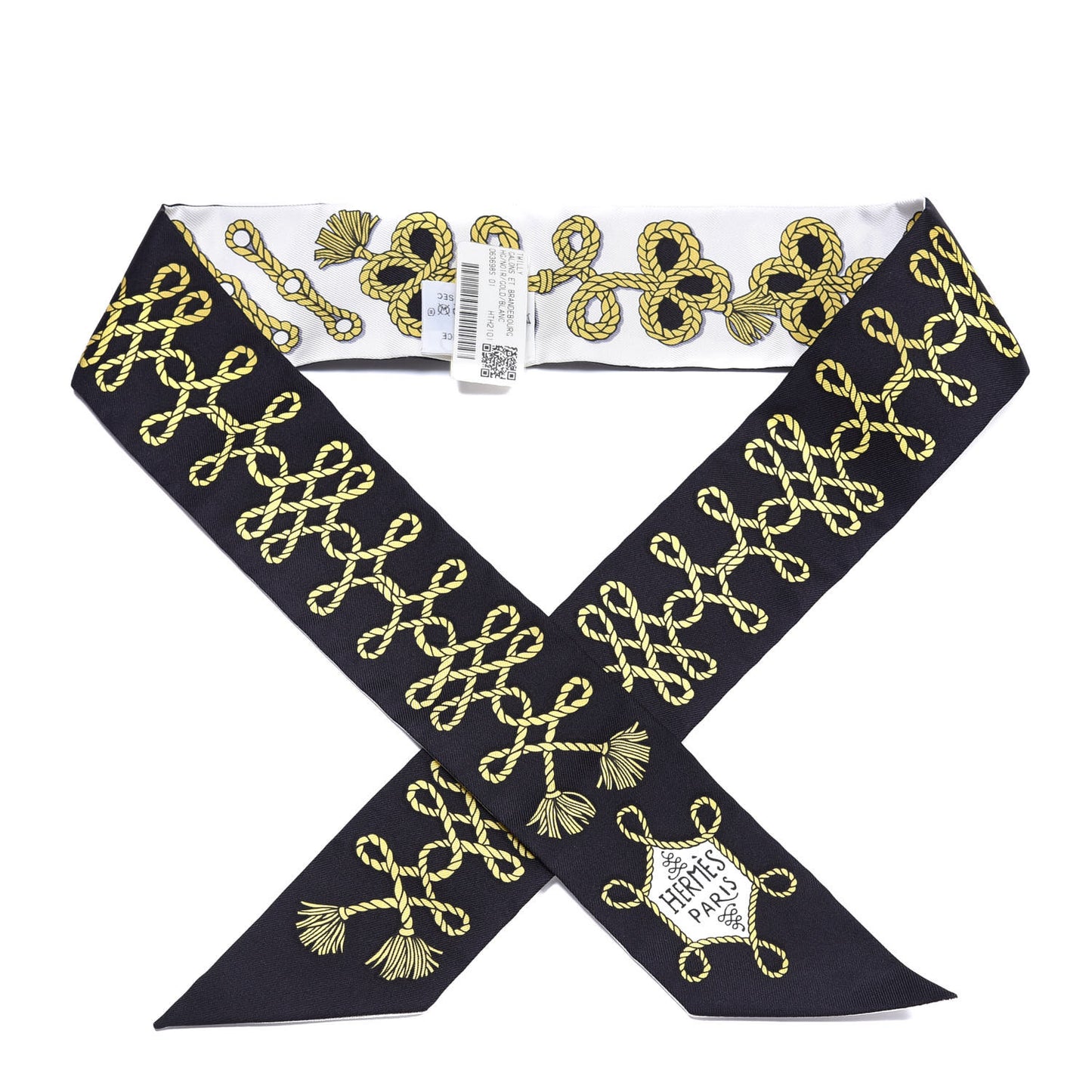 Silk Galons Et Brandebourg Twilly Black Gold White