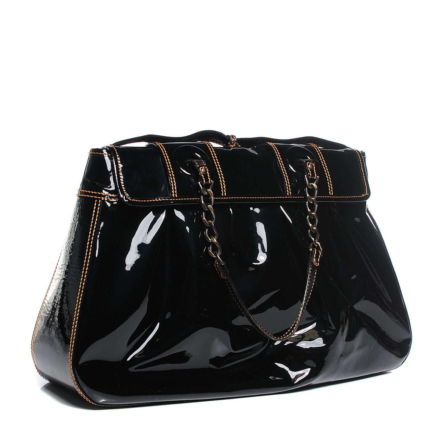 Patent Large B Bag Black