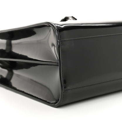 Saint Laurent Patent Calfskin Large Thin Sac De Jour Black 9 of 10