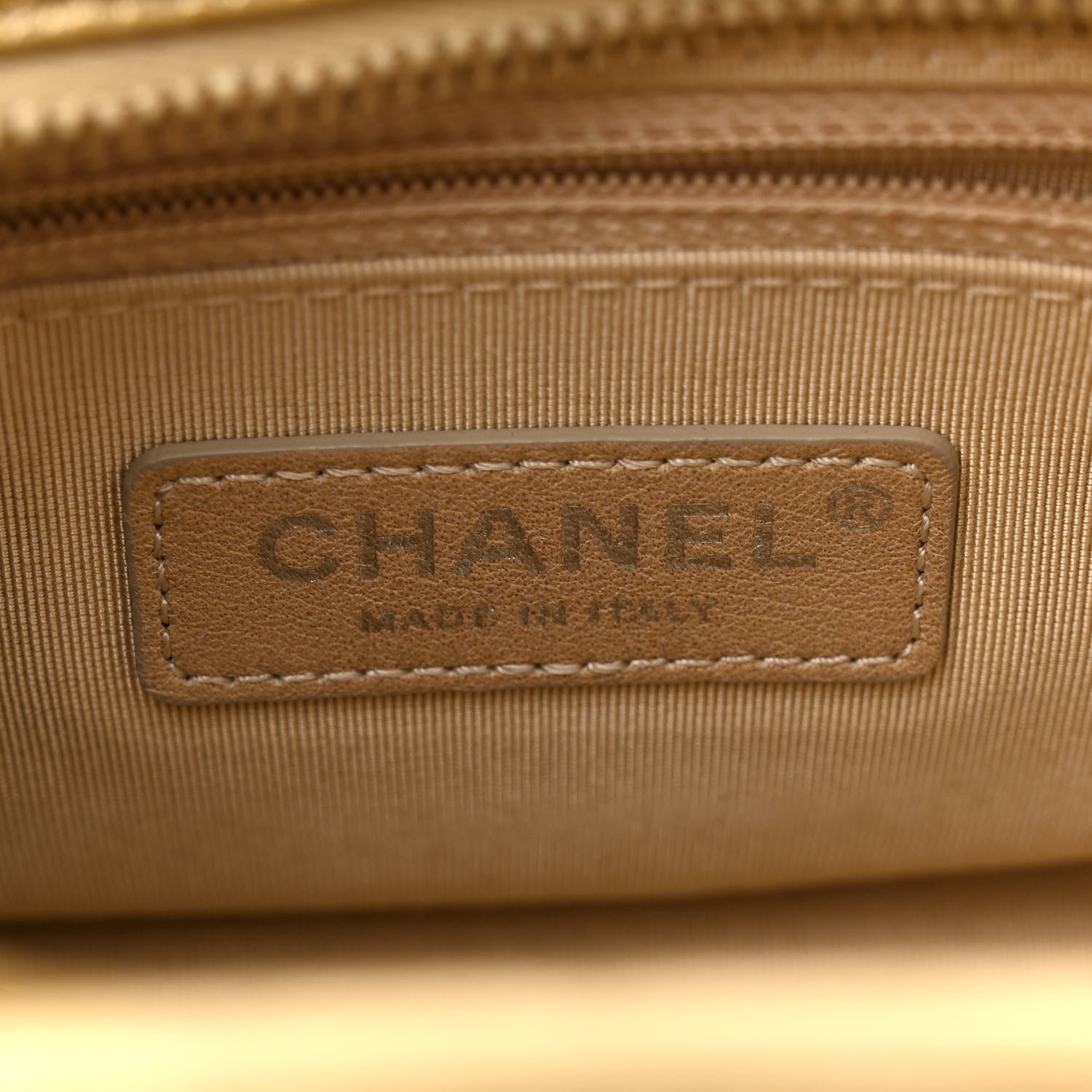 Chanel Metallic Aged Calfskin CC Quilted Small Gabrielle Hobo Gold 6 of 13