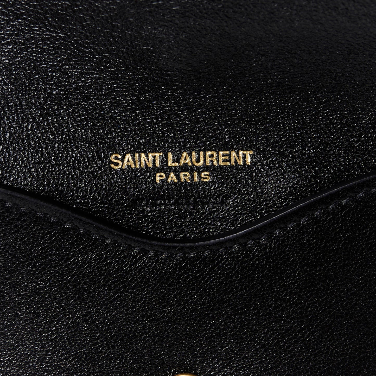 Lambskin Chevron Quilted Small Loulou Black
