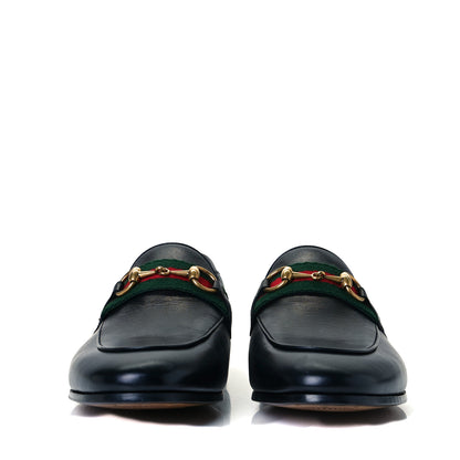 Gucci Malaga Kid Web Womens Horsebit Loafers 36.5 Black 3 of 10
