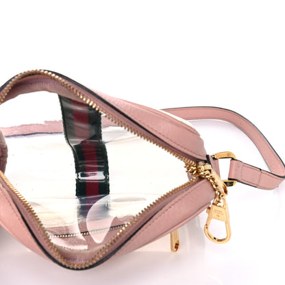 Gucci Vinyl Web Mini Ophidia Transparent Shoulder Bag Perfect Pink 4 of 11