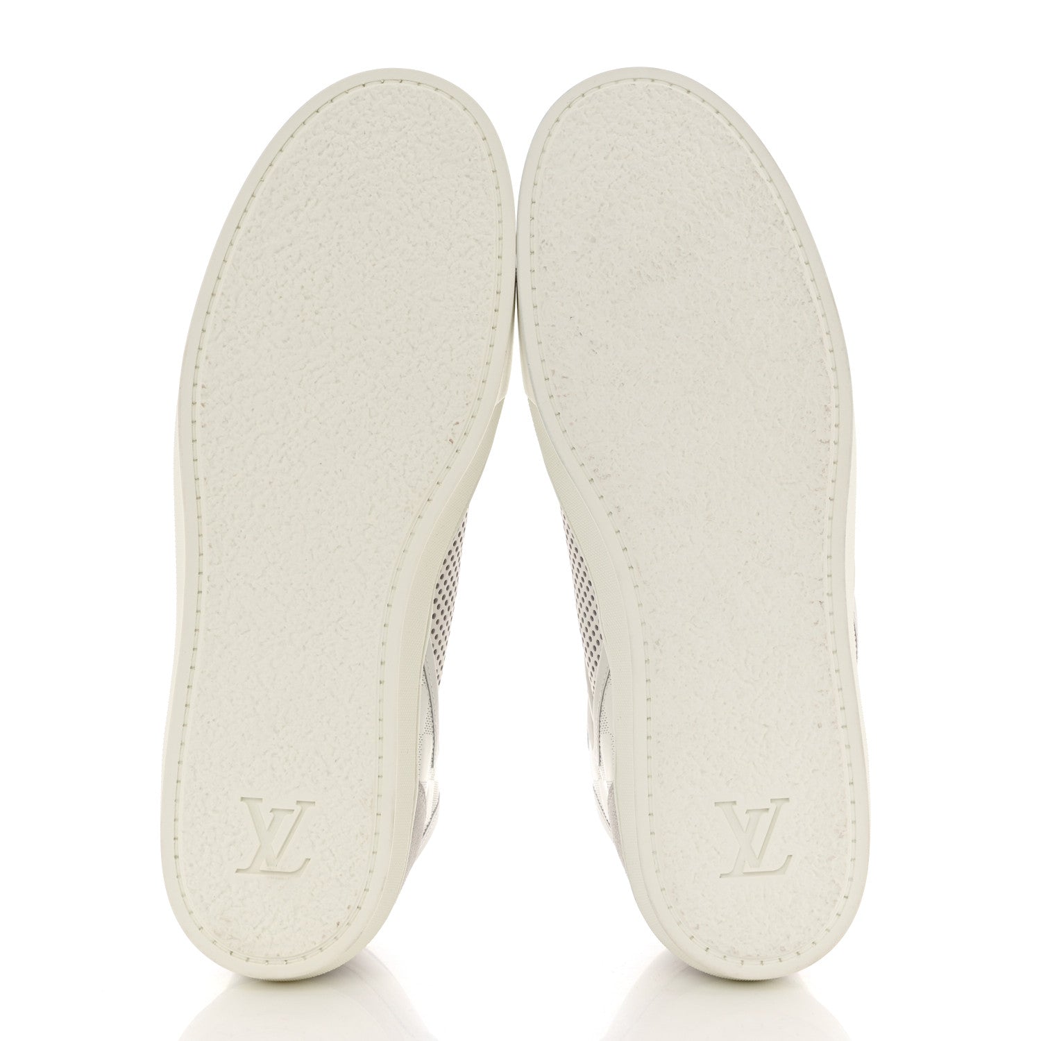 Louis Vuitton Damier Azur Perforated Mens High Top Player Sneaker 8 White 5 of 8