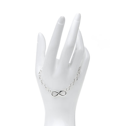 Tiffany Sterling Silver Infinity Chain Bracelet 2 of 7