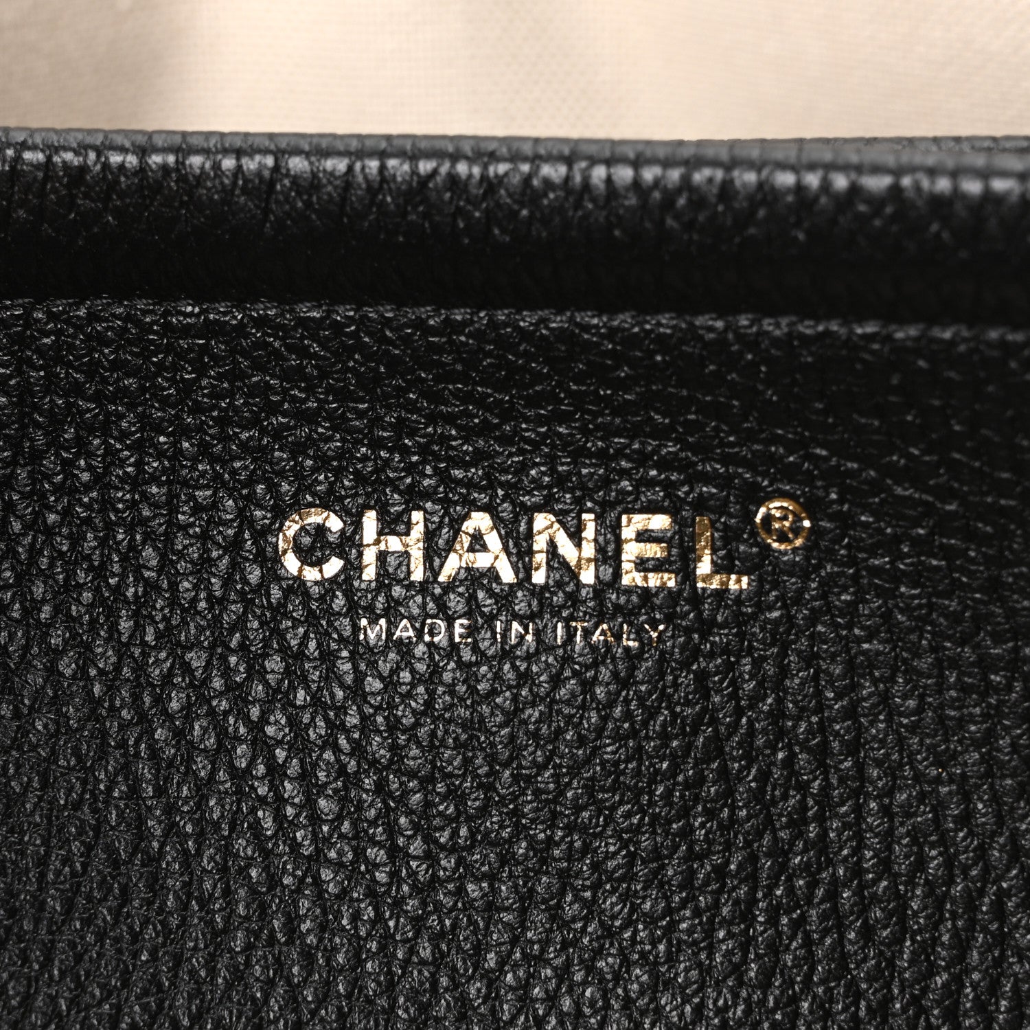 Chanel Grained Calfskin Boucle Urban Essentials Small Shopping Bag Ecru Black 6 of 11