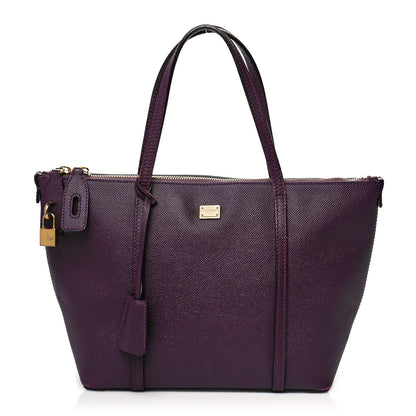 Dolce & Gabbana Dauphine Stampa Shopping Tote Purple 1 of 13