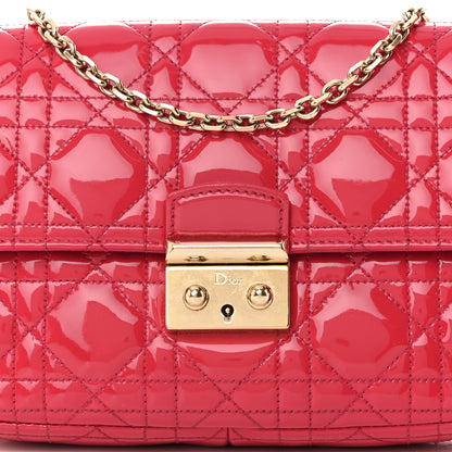 Christian Dior Patent Cannage Miss Dior Promenade Pouch Fuchsia 8 of 10