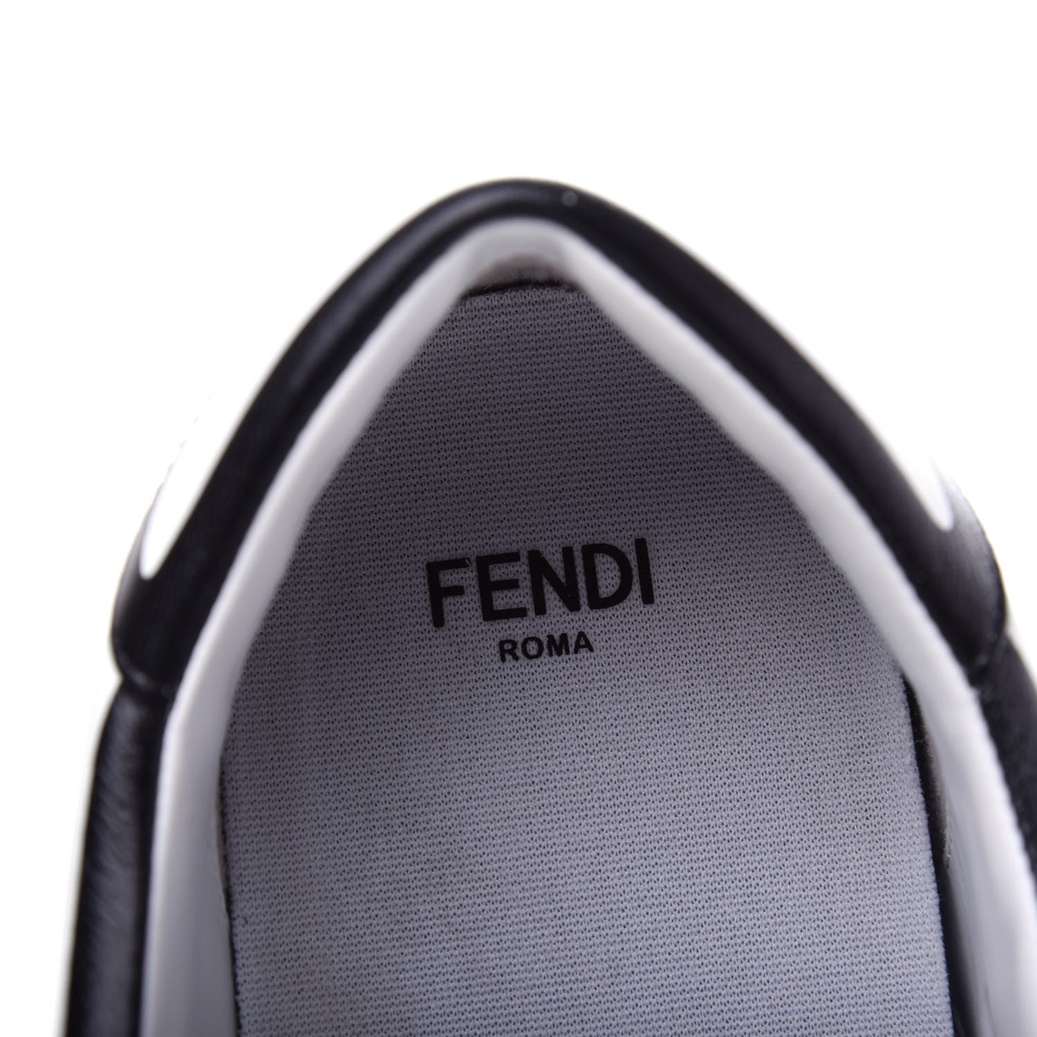 Fendi X JOSHUA VIDES Nappa Rockoclick Slip On Sneakers 39 Snow White Black 8 of 11
