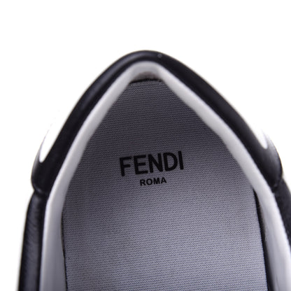Fendi X JOSHUA VIDES Nappa Rockoclick Slip On Sneakers 39 Snow White Black 8 of 11