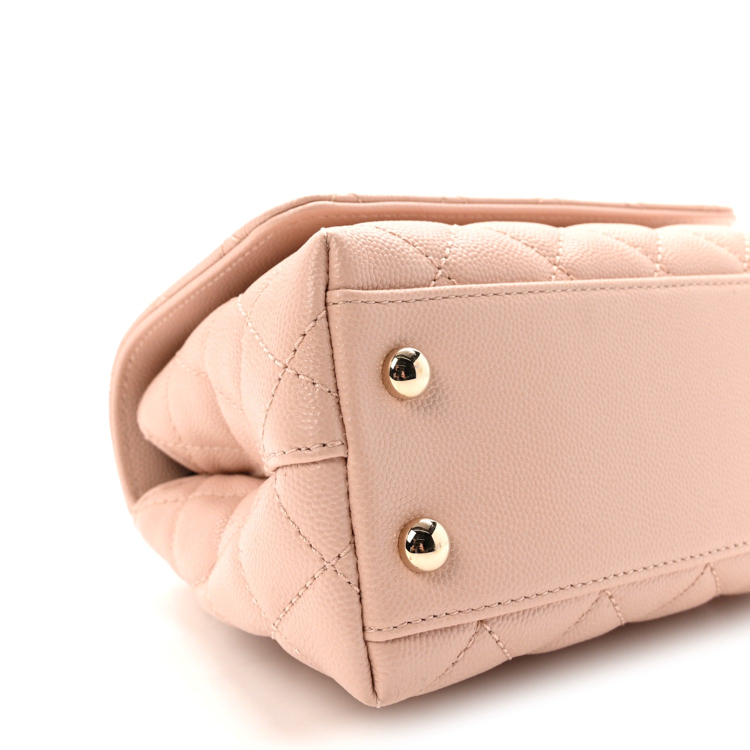 Chanel Caviar Quilted Extra Mini Coco Handle Flap Light Pink 9 of 10