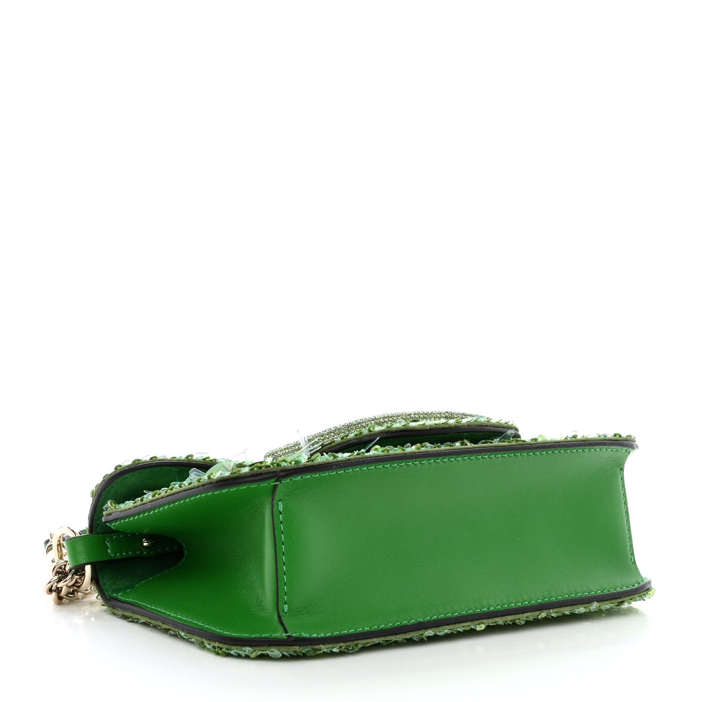 Sequin Crystal Vlogo Embroidered Small Loco Shoulder Bag Multicolor