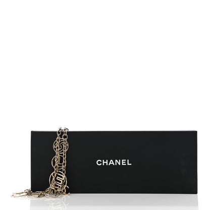 Chanel Metal Strass Crystal Chain Logo Belt Gold 5 of 5