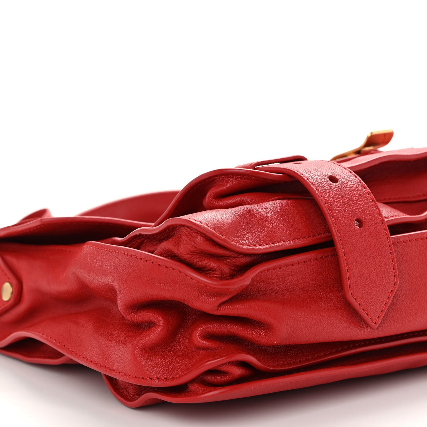 Lambskin Medium PS1 Satchel Red