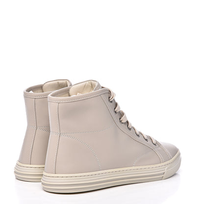 Gucci Calfskin Womens High Top Sneakers 39 Mystic White 4 of 9