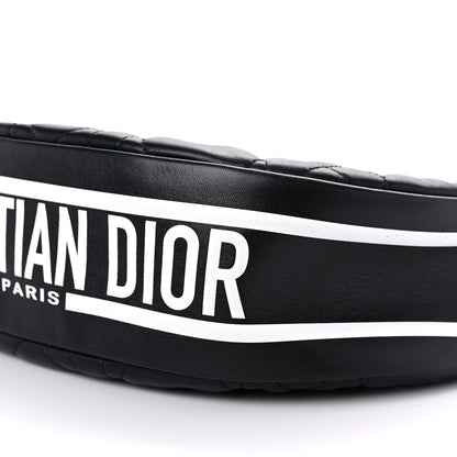 Christian Dior Lambskin Cannage Medium Dior Vibe Hobo Bag Black 8 of 8