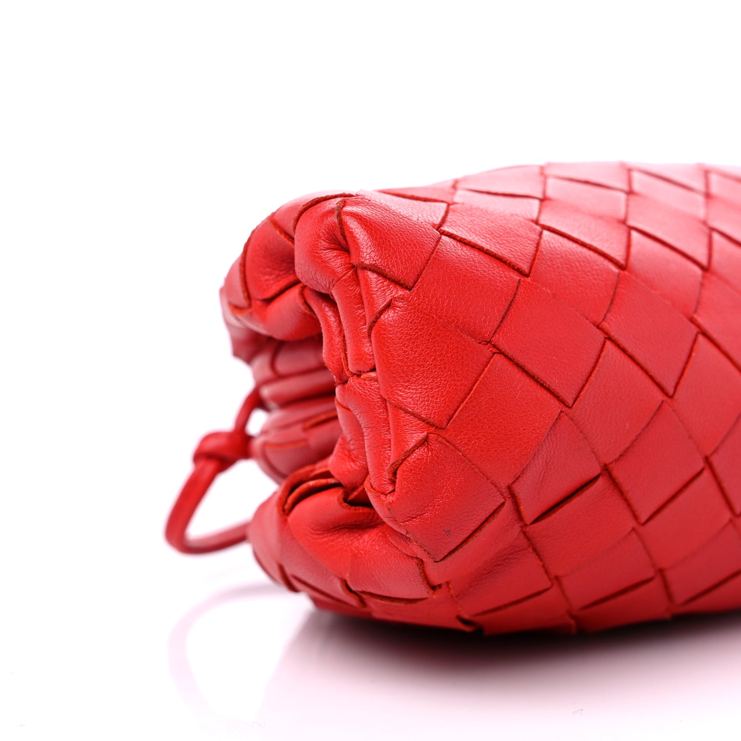 Nappa Intrecciato The Mini Pouch Bright Red