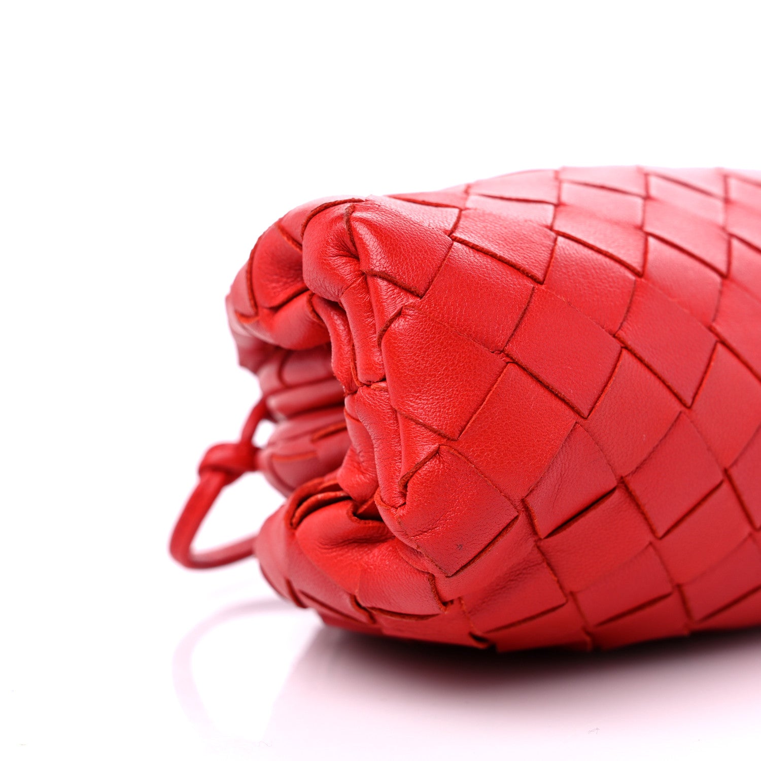 Bottega Veneta Nappa Intrecciato The Mini Pouch Bright Red 6 of 9