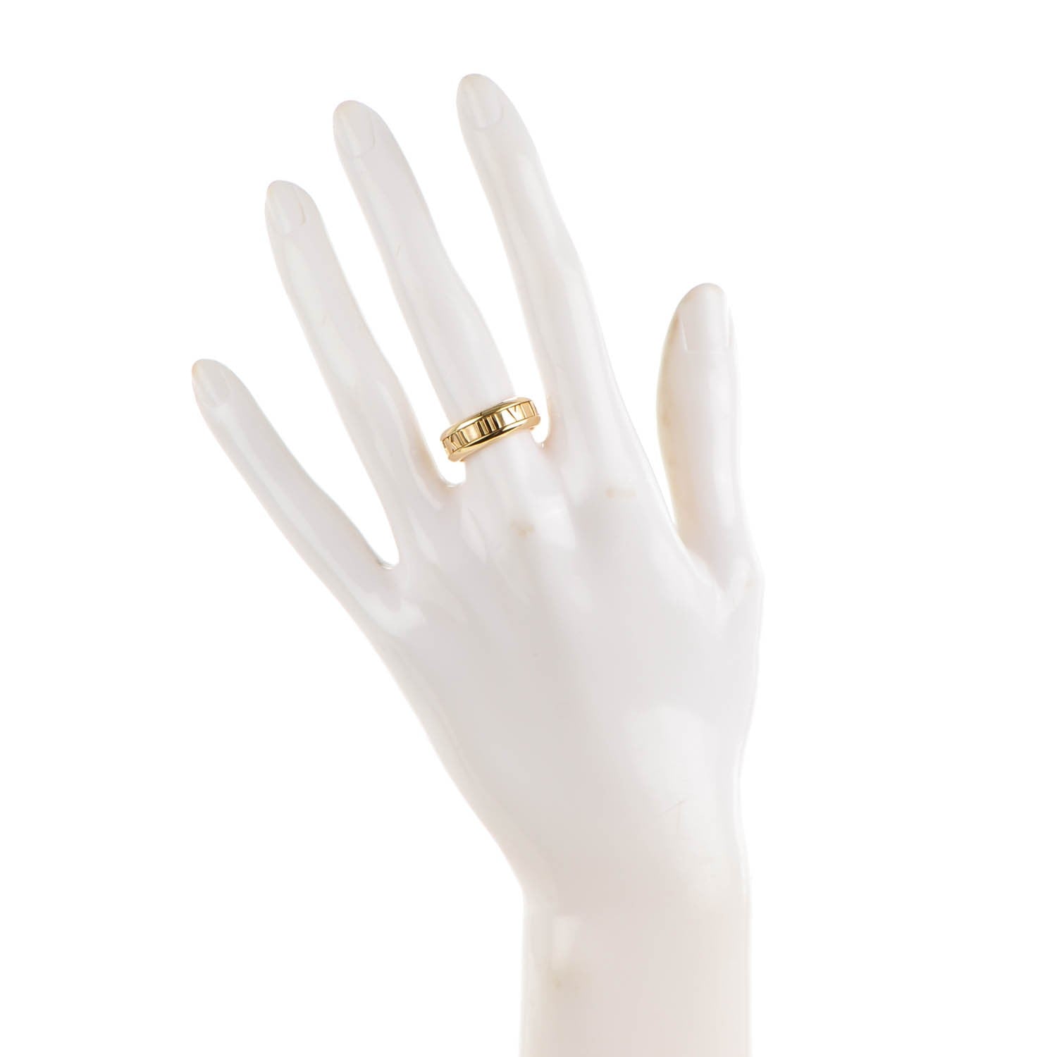 Tiffany 18K Yellow Gold 7mm Atlas Closed Band Ring 6 2 of 3