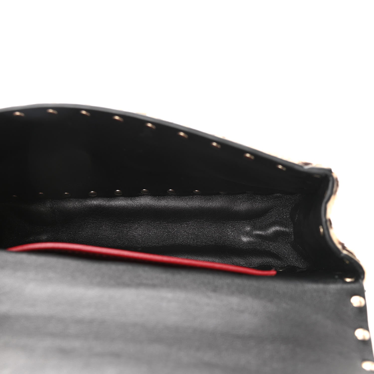 Valentino Garavani Calf Hair Leopard Print Small Rockstud Spike Shoulder Bag 5 of 10