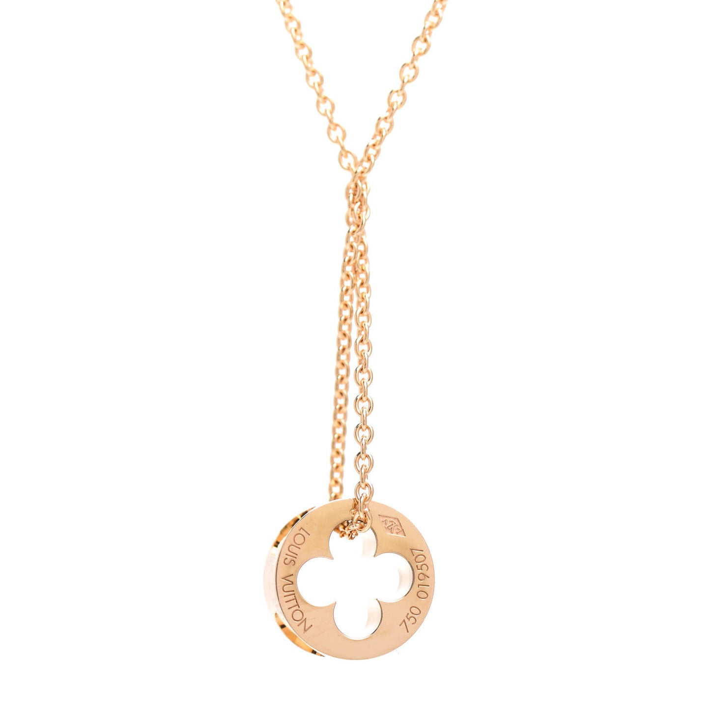 18K Yellow Gold Empreinte Pendant Necklace