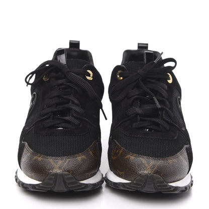 Louis Vuitton Suede Monogram Run Away Sneakers 39 Black 2 of 9