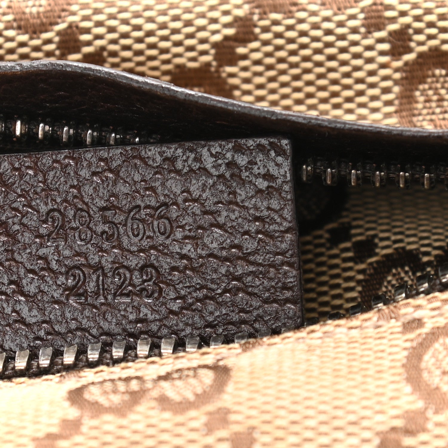 Gucci GG Monogram Web Double Pocket Belt Bag Dark Brown 7 of 10