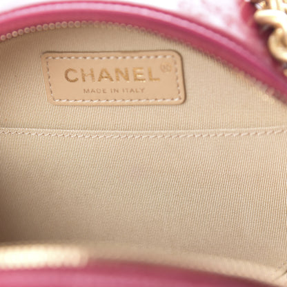 Chanel Glazed Calfskin Round As Earth Evening Bag Rouge 16 of 16