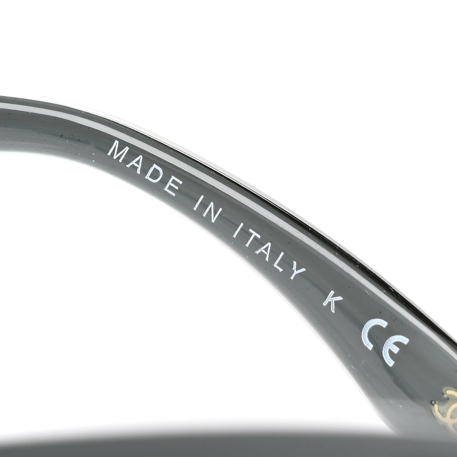 Chanel Logo Sunglasses 6035  Black Grey 6 of 10