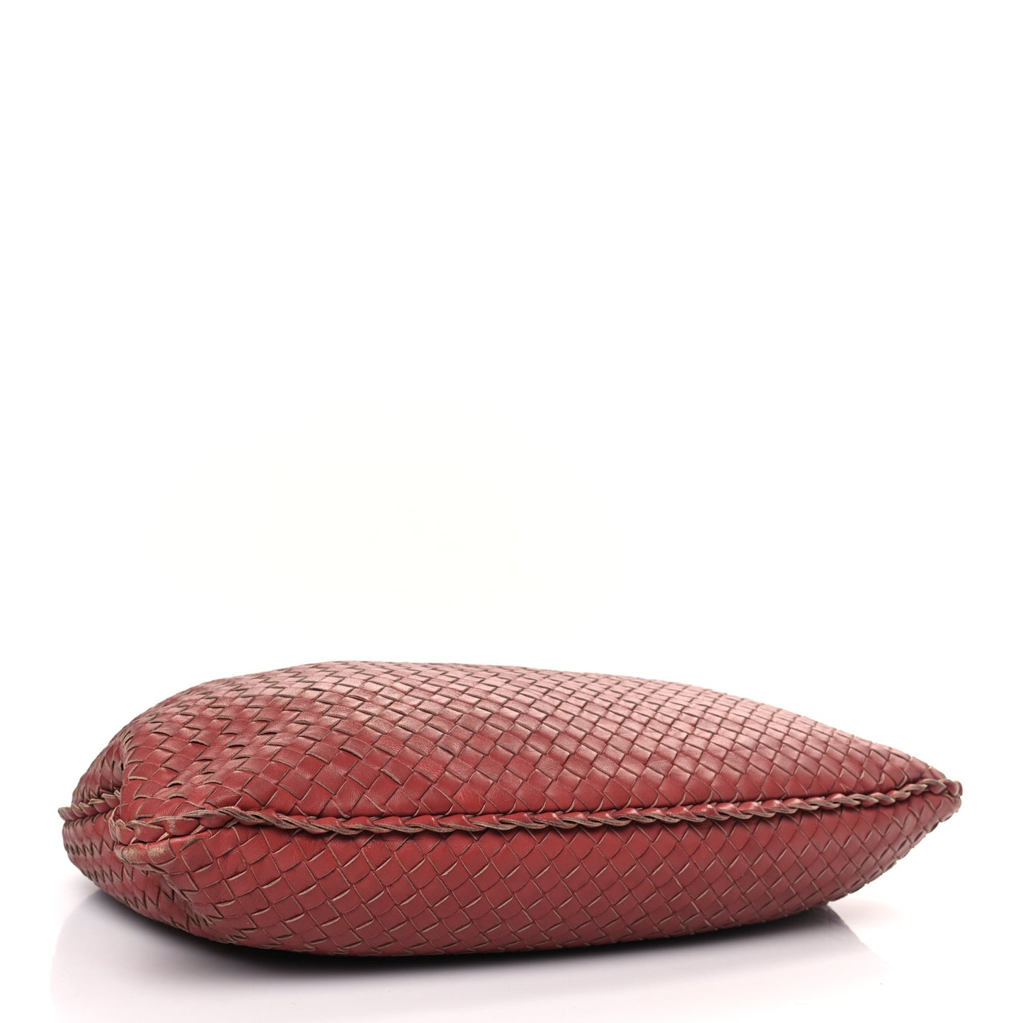 Nappa Intrecciato Large Veneta Hobo Rust