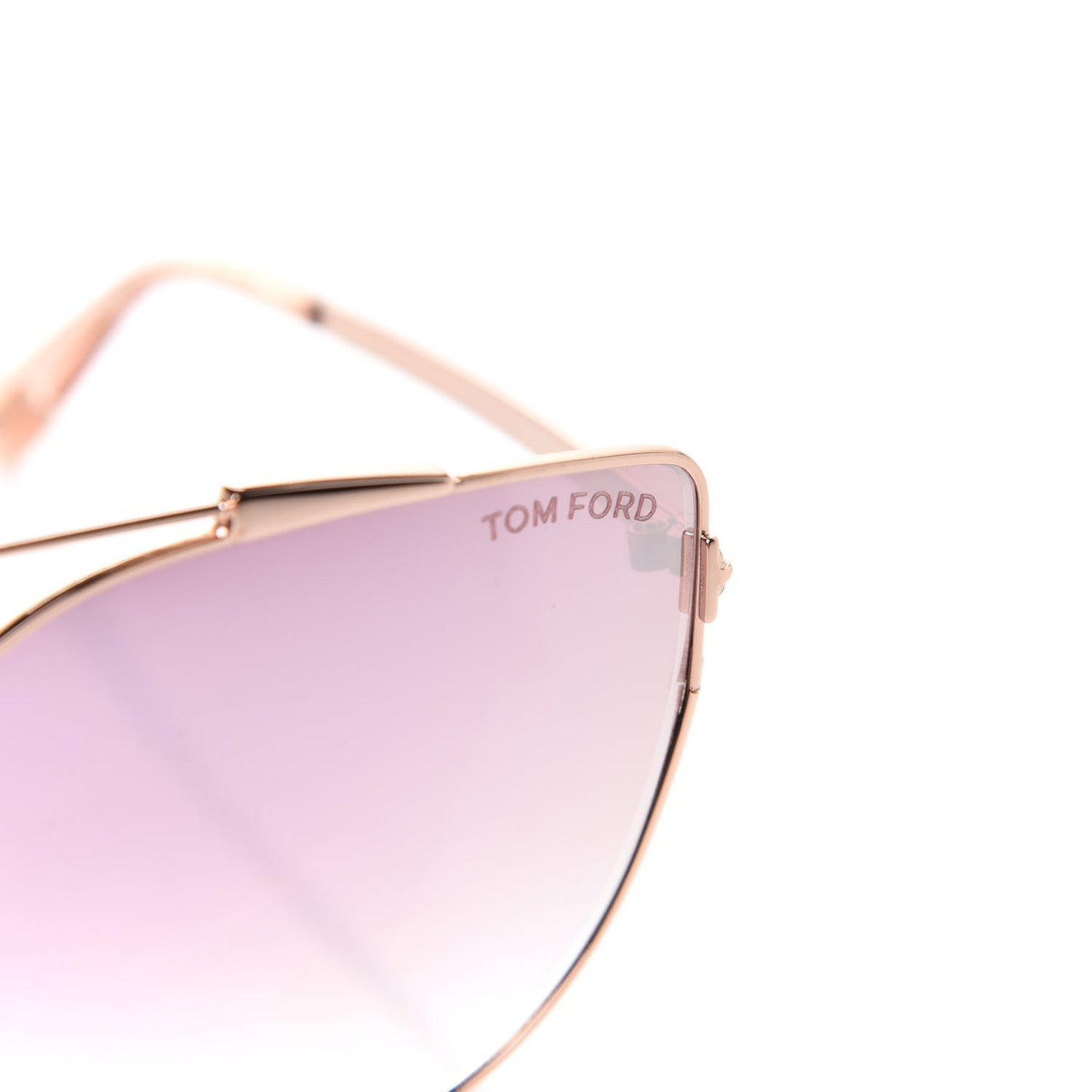 Jacquelyn 02 Aviator Sunglasses TF563 Rose Gold