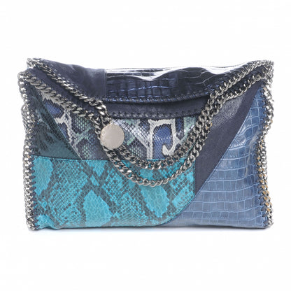 Stella McCartney Faux Exotic Embossed Leather Small Falabella Blue 1 of 8