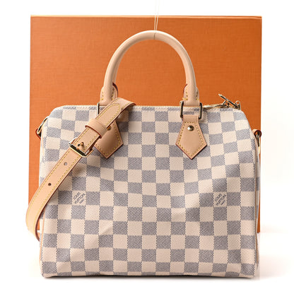 Louis Vuitton Damier Azur Speedy Bandouliere 25 10 of 10