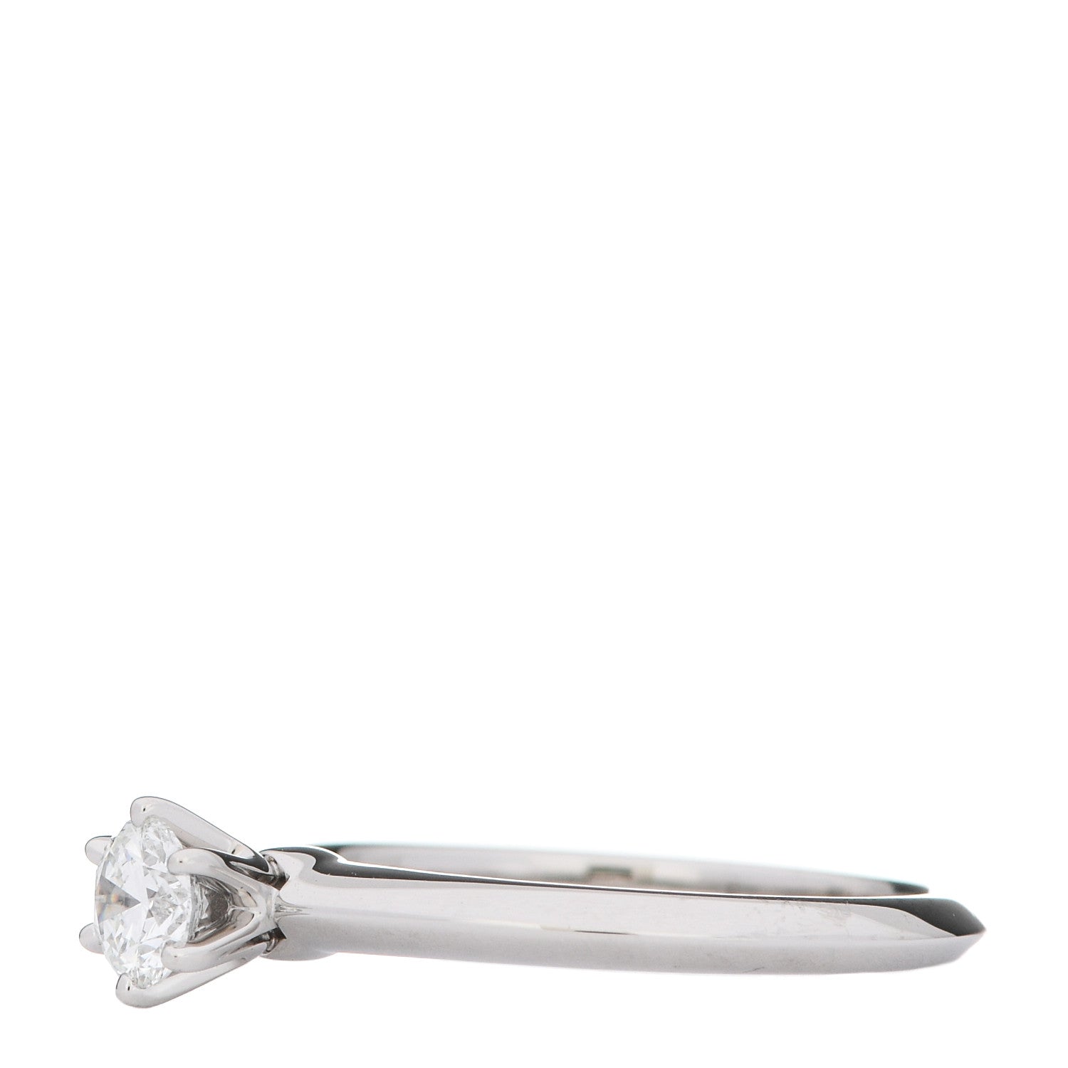 Tiffany Platinum Diamond .31ct Solitaire Engagement Ring 52 6 3 of 6